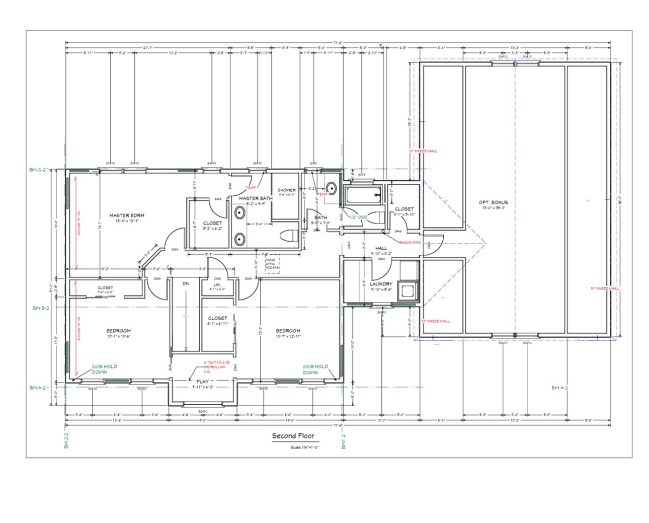Architectural blueprint